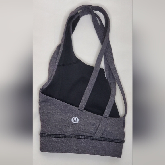Lululemon Size 4 in Dark Gray Free To Be Sports Bra - Picture 5 of 7